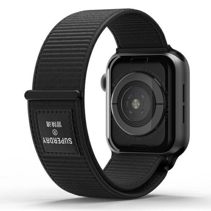 Superdry - Superdry Nylon Weave Band Apple Watch 38/40/41 mm - Svart