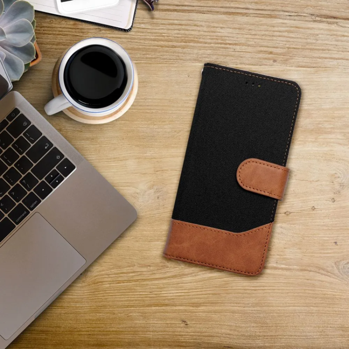 OEM - Xiaomi Redmi Note 14 Pro 4G Plånboksfodral Jeans - Svart