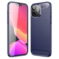 OEM - Carbon Fiber Texture Skal iPhone 13 Pro - Blå