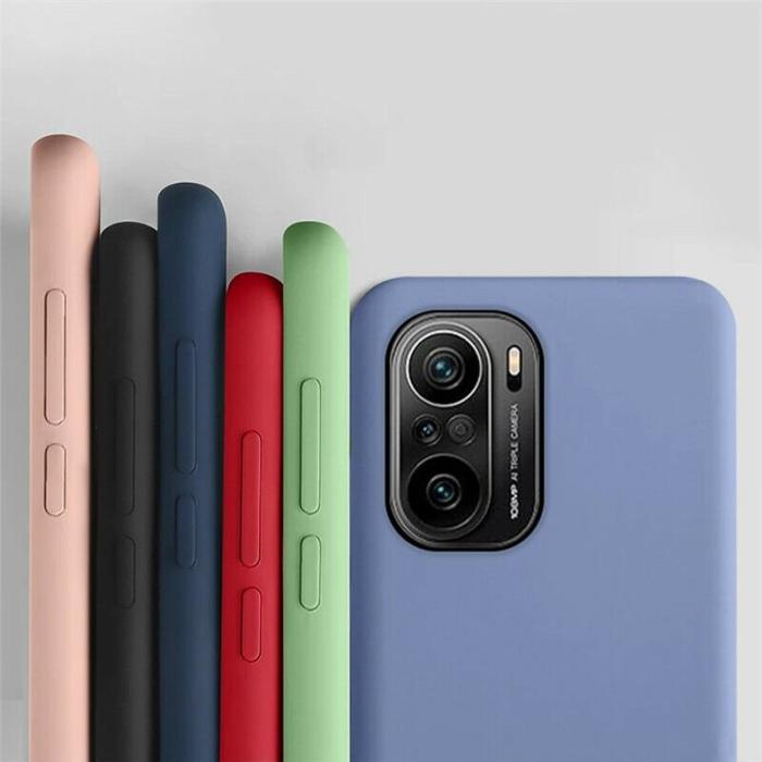 Ruhtel - Silicone Flexible Rubber Mobilskal Xiaomi Redmi Poco F3 / Mi 11i - Rosa