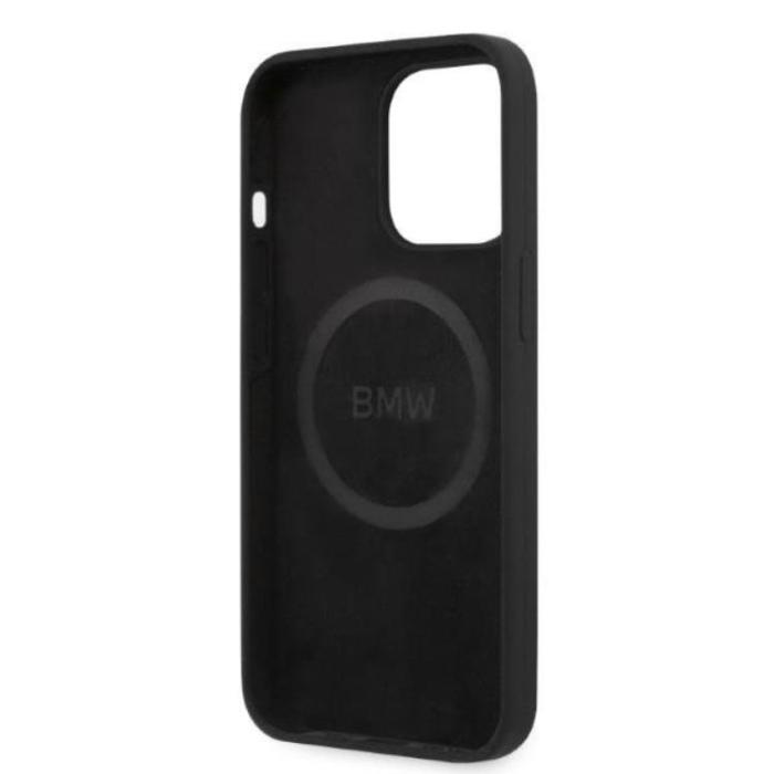 BMW - Etui BMW iPhone 13 Pro Skal Magsafe Silicone Signature Logo - Svart
