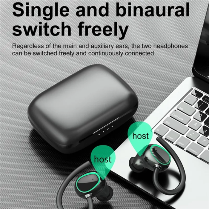 A-One Brand - i22 Ear-Hook Hörlurar Bluetooth TWS Sports Trådlös