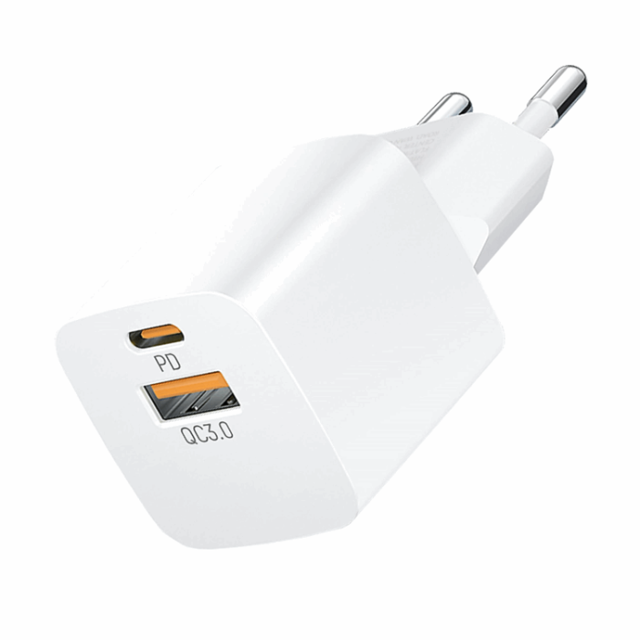 Wozinsky - Wozinsky Väggladdare 20W USB-C/USB-A - Vit