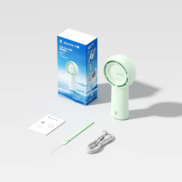 Jisulife - Jisulife Mini Bärbar Handfläkt 4000 mAh Fan 5 Plus - Grön