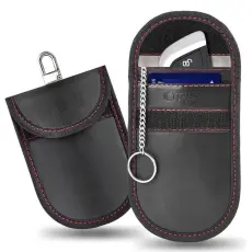 Tech-Protect - Tech-Protect Faraday Cage RFID-Blockerande Nyckel Skal – Svart/Röd