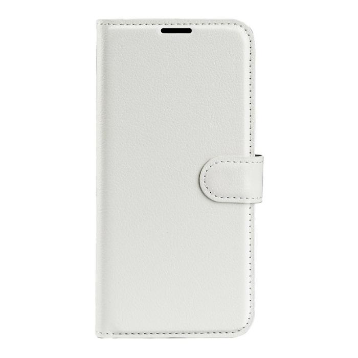 OEM - Litchi Samsung Galaxy S26 Plånboksfodral Konstläder Stötbeständig - Vit