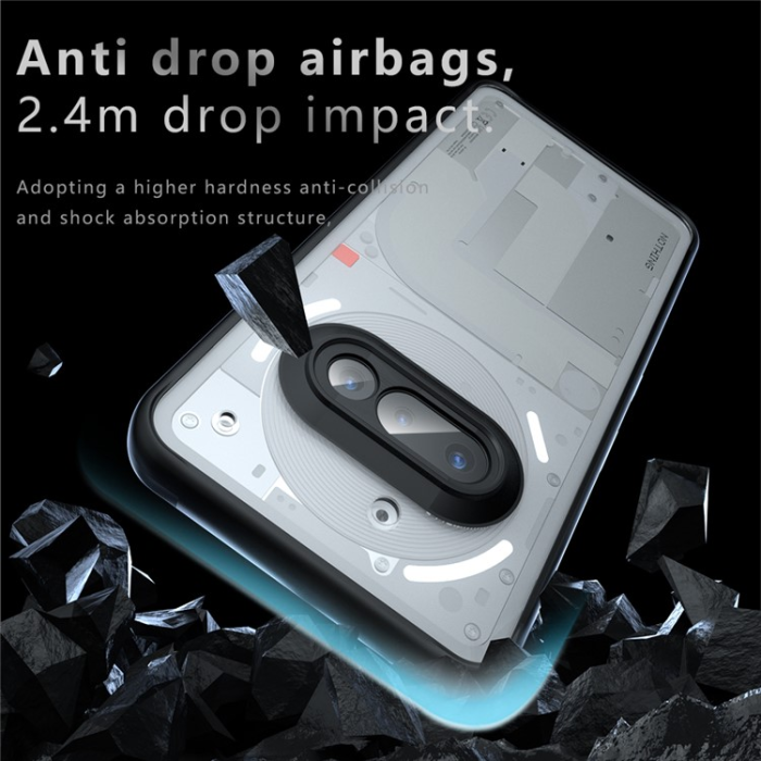 A-One Brand - Nothing Phone (3a) Mobilskal Matte Drop Proof - Svart