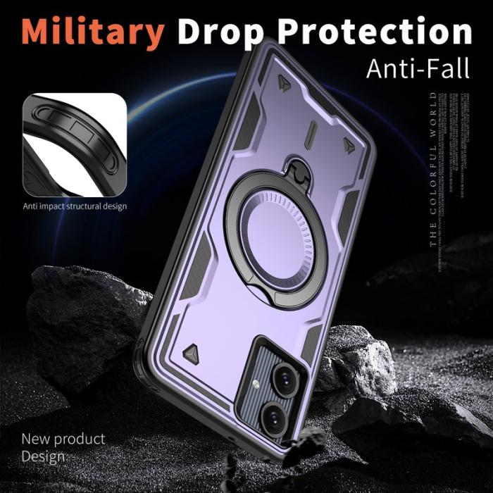 N/A - Mobilskal till Samsung Galaxy A06 4G Plast Militärskydd - Lila