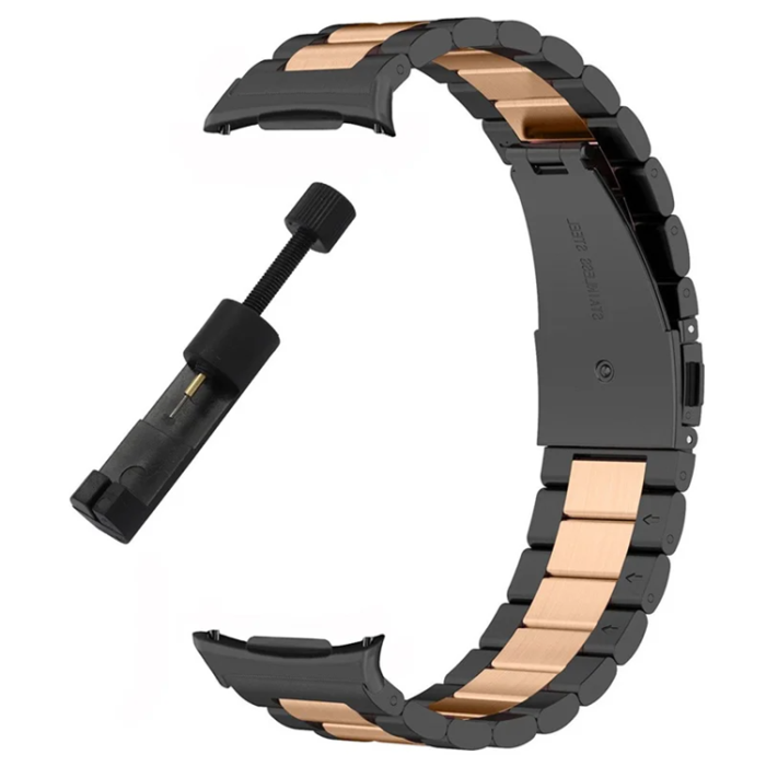 A-One Brand - Galaxy Watch 8 (44mm/40mm) Armband Stainless Steel Three Bead