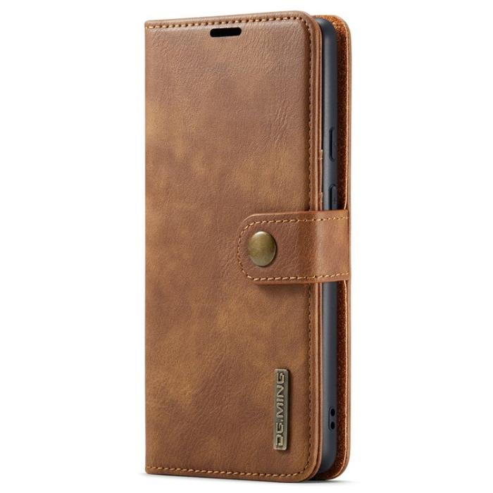 DG.MING - DG.MING Google Pixel 6a Plånboksfodral Detachable 2in1 Äkta Läder - Brun