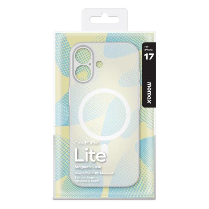 MOMAX - MOMAX iPhone 17 Mobilskal MagSafe Ultra Slim - Transparent Vit