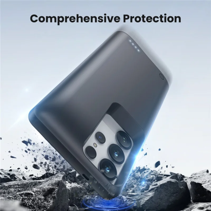 A-One Brand - Galaxy S23 Ultra/S22 Ultra 5G Batteriskal 10000mAh TY-118 - Svart