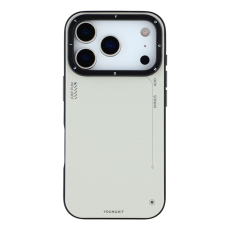 YOUNGKIT - YOUNGKIT iPhone 17 Pro Mobilskal MagSafe PU-Läder - Silver