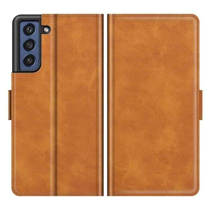 A-One Brand - Clasp Closure Fodral Galaxy S21 FE - Brun
