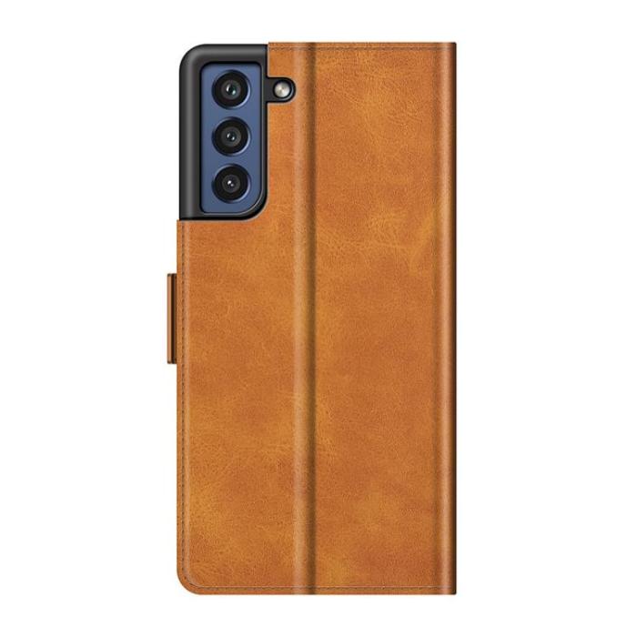 A-One Brand - Clasp Closure Fodral Galaxy S21 FE - Brun