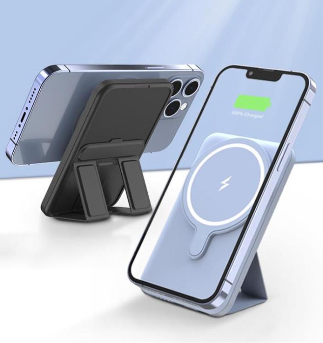 OEM - Magsafe Bracket Magnetic Trådlös Powerbank 10000 mAh - Svart