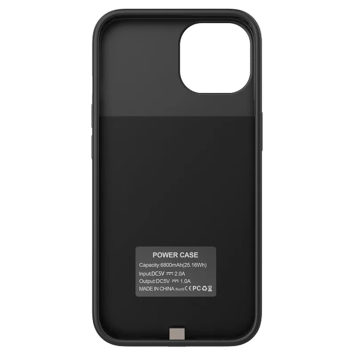 A-One Brand - iPhone 14 Batteriskal 6800mAh - Svart