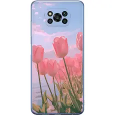 Gustaf - Mobilskal till Xiaomi Poco X3 Pro med Rosa Tulpaner
