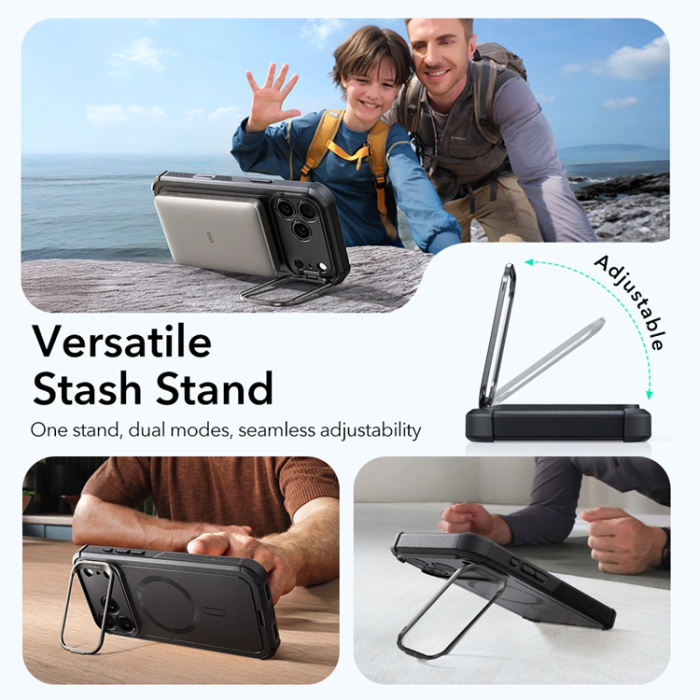 ESR - ESR iPhone 17 Pro Max Mobilskal Magsafe Kickstand Cyber - Svart