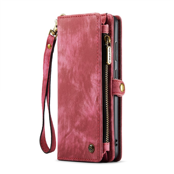 Caseme - Caseme Galaxy S23 Plånboksfodral Detachable - Röd