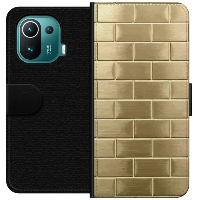 iSecrets - Plånboksfodral till Xiaomi Mi 11 Pro med Gyllene Murstenar