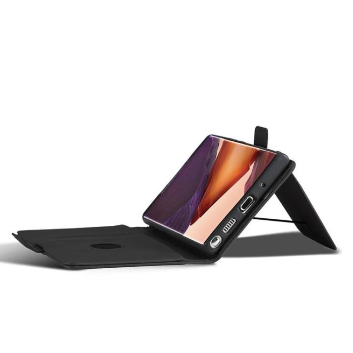 OEM - Galaxy S22 Ultra Plånboksfodral Magnet Stand - Svart