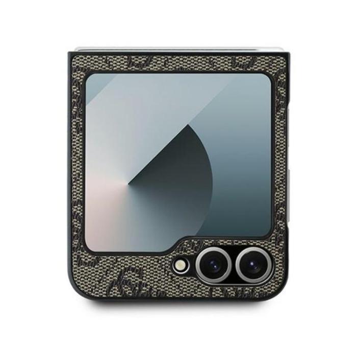 Guess - Guess Galaxy Z Flip 6 Mobilskal Läder 4G Metal Logo - Brun