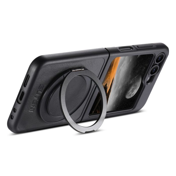 SUTENI - SUTENI Galaxy Z Flip 6 Mobilskal MagSafe G3 Waxy - Svart