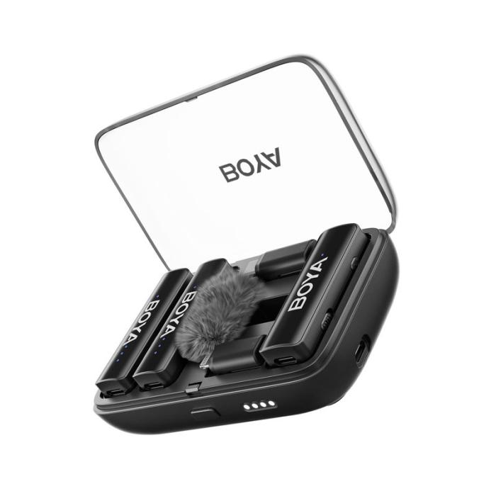 BOYA - BOYA Mikrofon BOYALINK V2.0 3.5mm Trådlöst X2-system Lightning USB-C