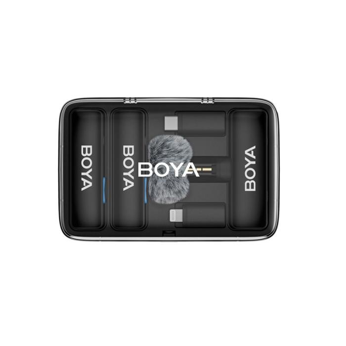 BOYA - BOYA Mikrofon BOYALINK V2.0 3.5mm Trådlöst X2-system Lightning USB-C