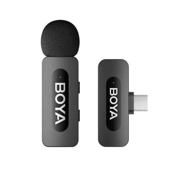 BOYA - BOYA Mikrofon By-V10 V2.0 Mini USB-C Trådlös 2,4 GHz