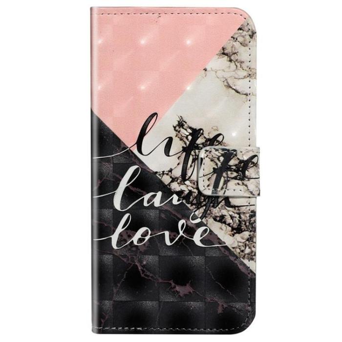 A-One Brand - iPhone 14 Plus Plånboksfodral Folio Flip - Svart Marble