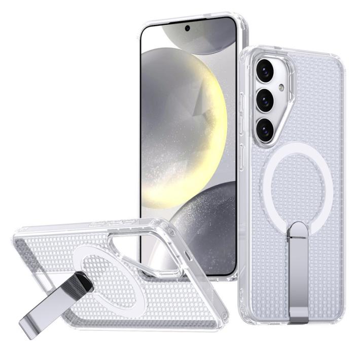 OEM - Mobilskal för Samsung Galaxy S26 Magnetiskt Kickstand TPU + PC - Transparent
