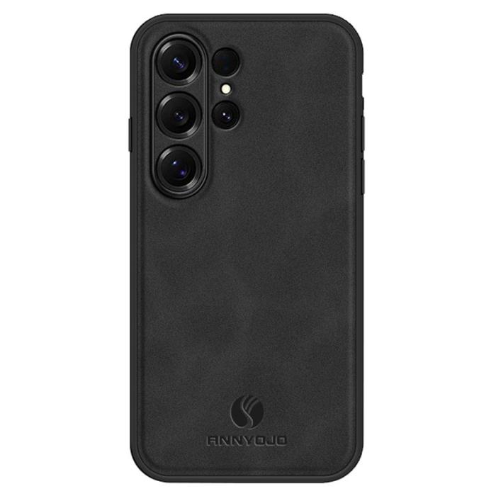 ANNYOJO - Annyojo Mobilskal för Samsung Galaxy S26 Ultra Konstläder + PC + TPU - Svart