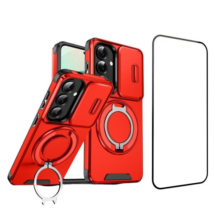 OEM - Mobilskal för Samsung Galaxy S26 Plus Magnetiskt TPU + PC - Röd