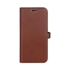 BUFFALO - BUFFALO &auml;kta l&auml;der iPhone 15 Pro Max Pl&aring;nboksfodral 3 Kort Magsafe - Brun