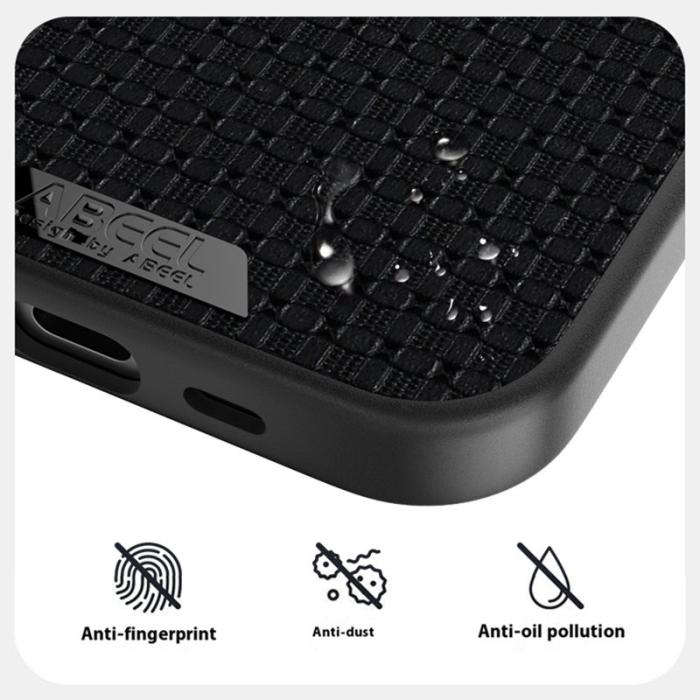 ABEEL - ABEEL Mobilskal till iPhone 16e MagSafe Äkta Läder Micro-Prägling Brun
