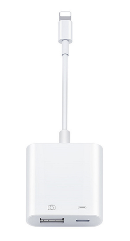 SiGN Lightning & USB Kamera Adapter 5V 1A - Vit | 505295 | AlltMobil