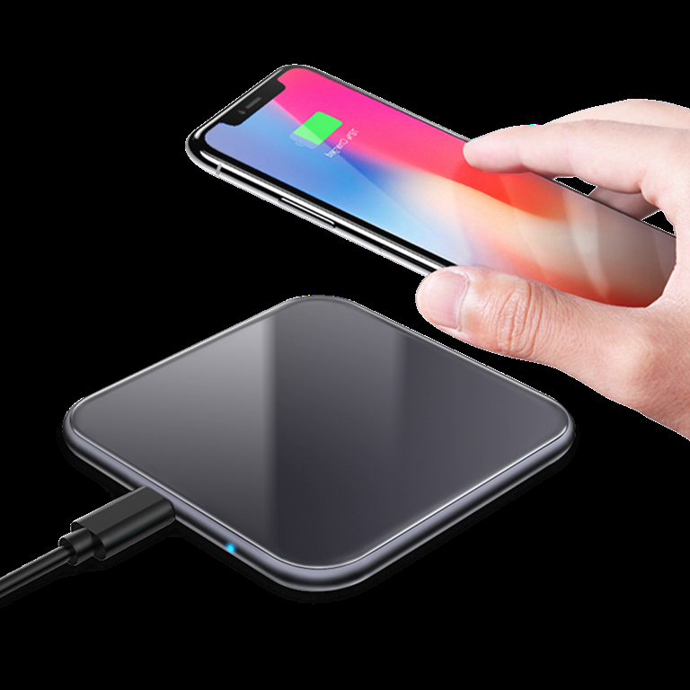 SiGN Trådlös Snabbladdare för iPhone & Android, 15W - Svart | 505295 | AlltMobil