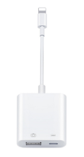 SiGN - SiGN Lightning & USB Kamera Adapter 5V 1A - Vit