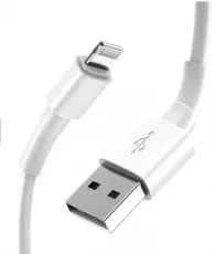 SiGN - Lightning USB-A till Lightning kabel 5V 2.1A 1m - Vit