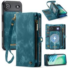 Caseme - CASEME 008 iPhone Air Pl&aring;nboksfodral i Konstl&auml;der med Bl&aring;