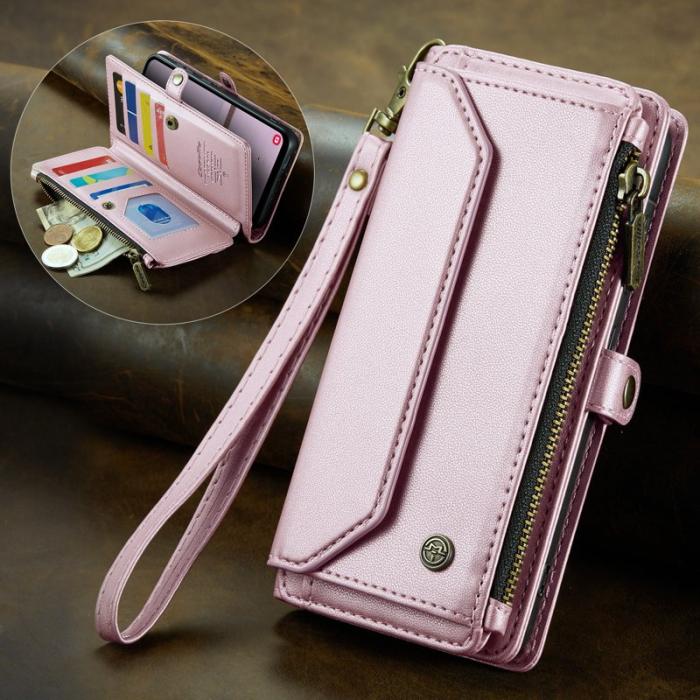 Caseme - CASEME Plånboksfodral Konstläder för Samsung Galaxy A17 5G/4G - Rosa