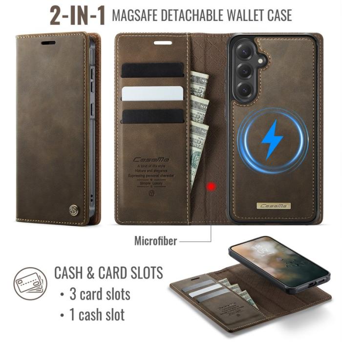 Caseme - CASEME C49 Fodral för Samsung Galaxy S23 FE MagSafe Kaffe