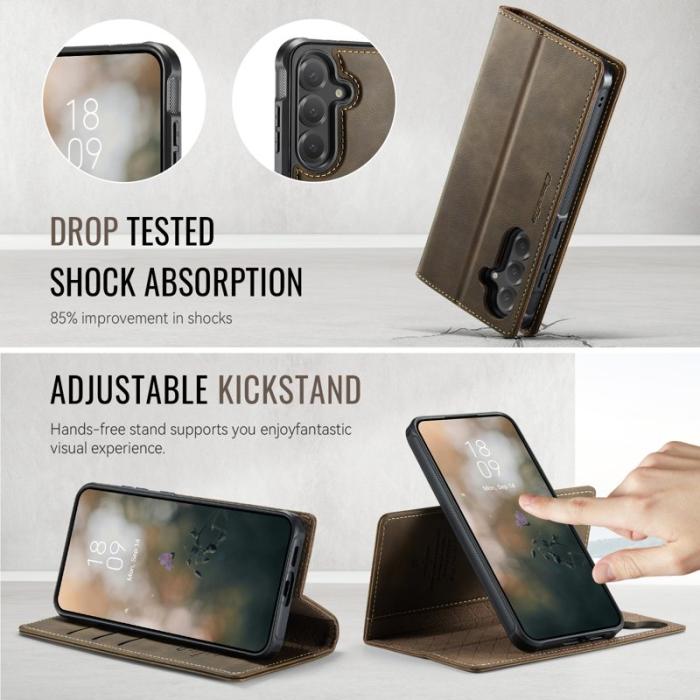 Caseme - CASEME C49 Fodral för Samsung Galaxy S23 FE MagSafe Kaffe