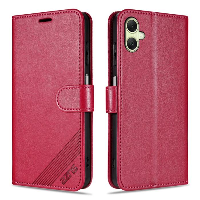 AZNS - AZNS Samsung Galaxy A06 4G Plånboksfodral Anti-Scratch Konstläder - Röd