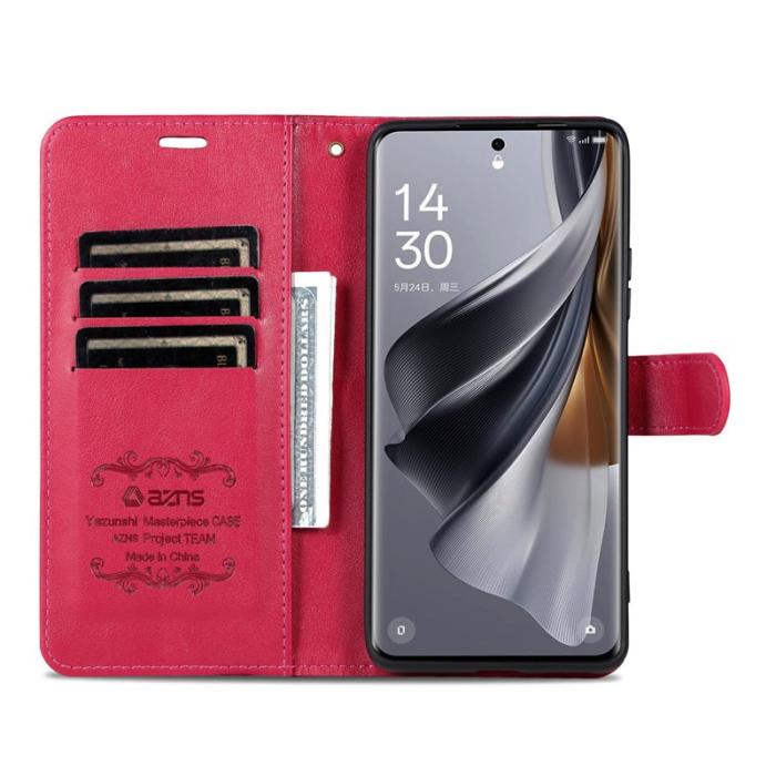 AZNS - AZNS Samsung Galaxy A06 4G Plånboksfodral Anti-Scratch Konstläder - Röd