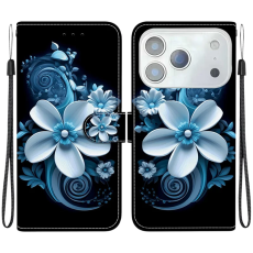 A-One Brand - iPhone 17 Pro Max Plånboksfodral Med Lanyard - Svart Orchid