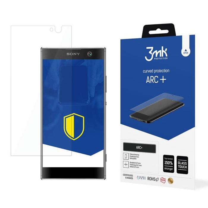 3MK - 3MK Xperia XA2 Plastfilm Skärmskydd ARC+ Transparent