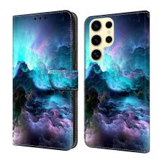 OEM - Samsung Galaxy S26 Ultra Pl&aring;nboksfodral Konstl&auml;der M&ouml;nstertryck - F&auml;rgglad